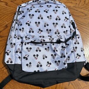 Disney Mickey Mouse Black and White Kids Backpack